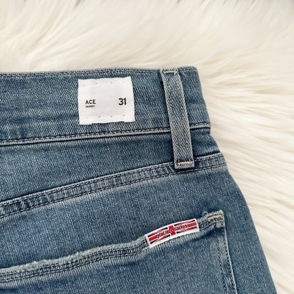 NWT $195 HUDSON Mens Size 31 Ace Skinny Fit Leg Stretch Denim Jeans in DONTE - Picture 15 of 15